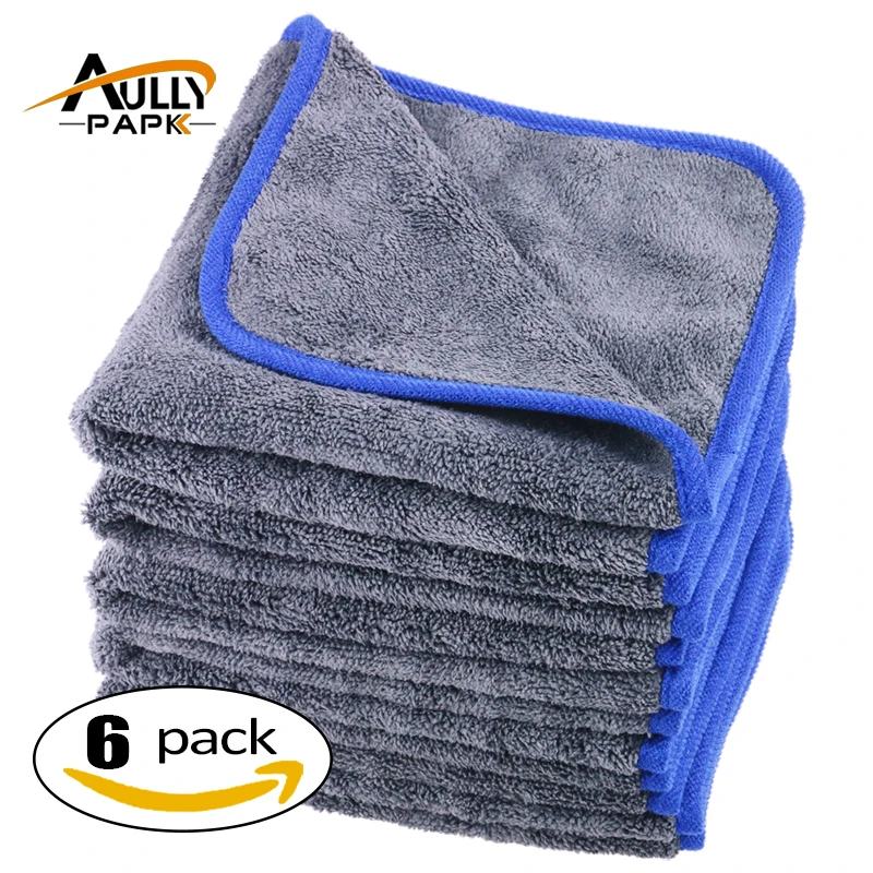 Online 800gsm In Microfibra Asciugamani Peluche di Spessore In Microfibra Per La Pulizia Auto Panni Cura dell auto Cera di Lucidatura Detailing Wash 40CM * 40 CENTIMETRI