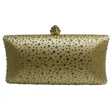 Золотые твердые клатчи хрустальные вечерние сумки и сумки для вечеринки выпускного вечера свадьбы