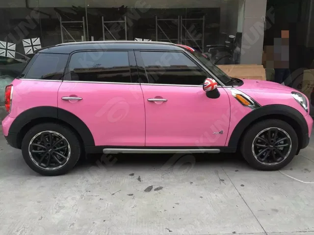 auto styling wrap glossy roze auto vinyl film lichaam sticker auto