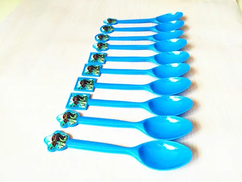 

10pcs/lot Moana plastic spoons kids birthday party supplies Moana spoon birthday party tablewaremoana plastic spoon