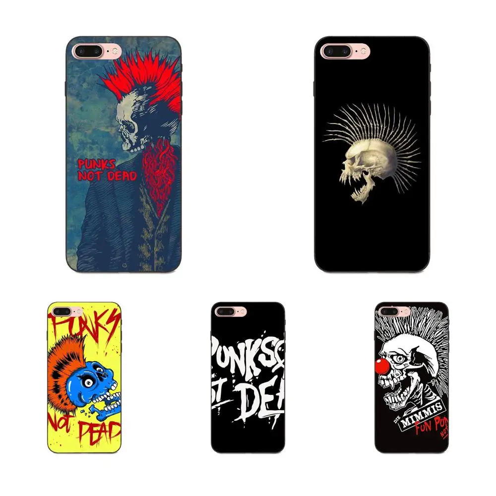 

Soft TPU Patterns Punks Not Dead Flexibles For Huawei Honor 5A 6A 6C 7A 7C 7X 8A 8C 8X 9 10 P8 P9 P10 P20 P30 Mini Lite Plus