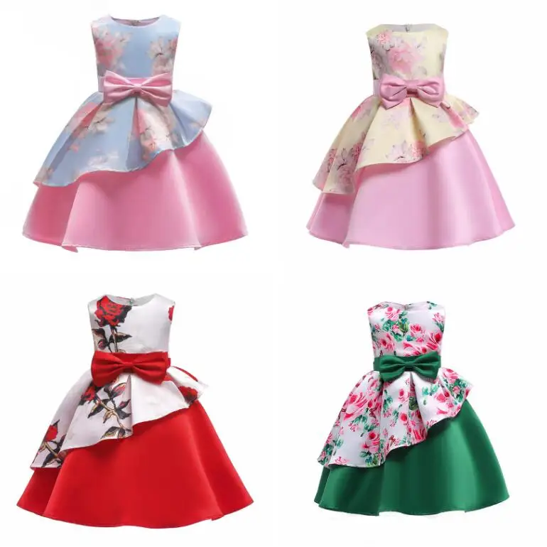 

2019 Girl Vestidos Summer Toddler Baby girls Easter Dress toddler Girl Clothing Party Kids Dresses for Girls nacxa Elegant Robe