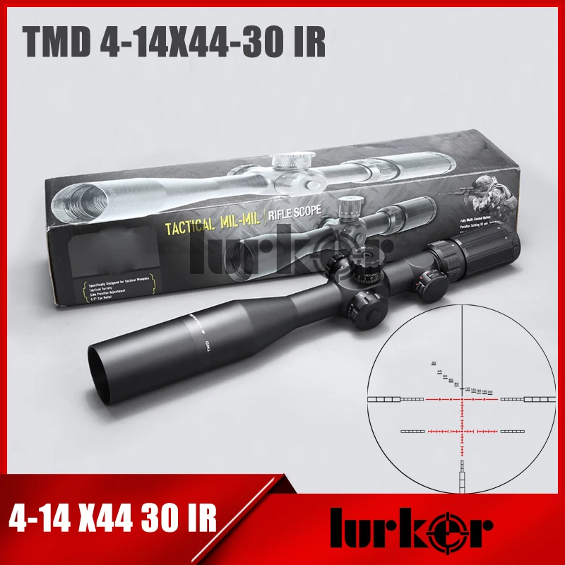 

Tactical Air Gun TMD 4-14X44 SFIR First Focal Plane Scope Side Parallax Riflescope Optical Rifle Scope For Air Rifle Hunting