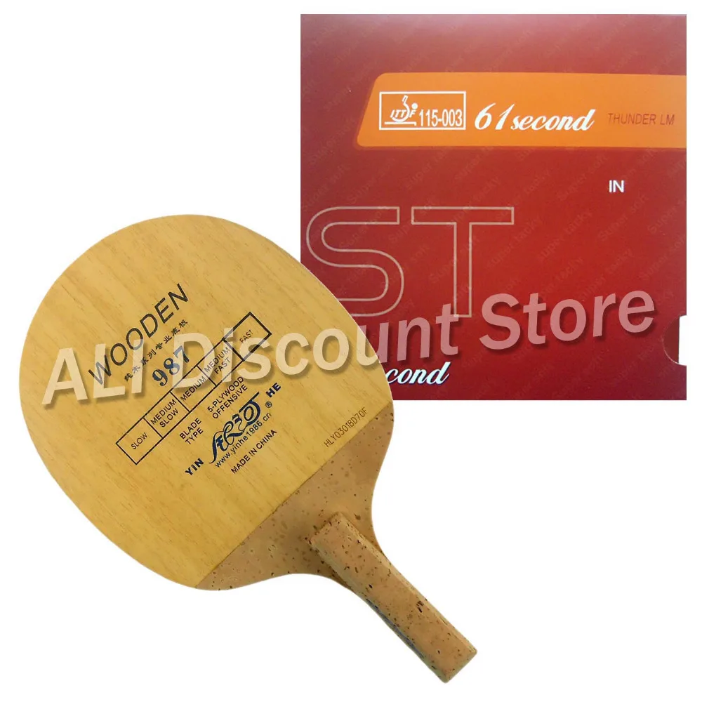 

Galaxy 987 Blade with 61second LM ST Rubber for a Table Tennis Combo Racket Japanese Penhold (JS)