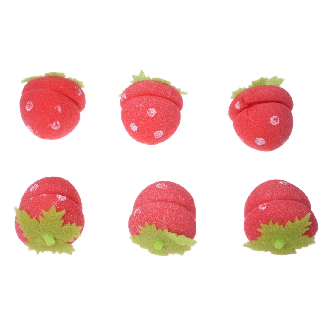 

Strawberry Sponge Hair Curlers (6 Sponges)