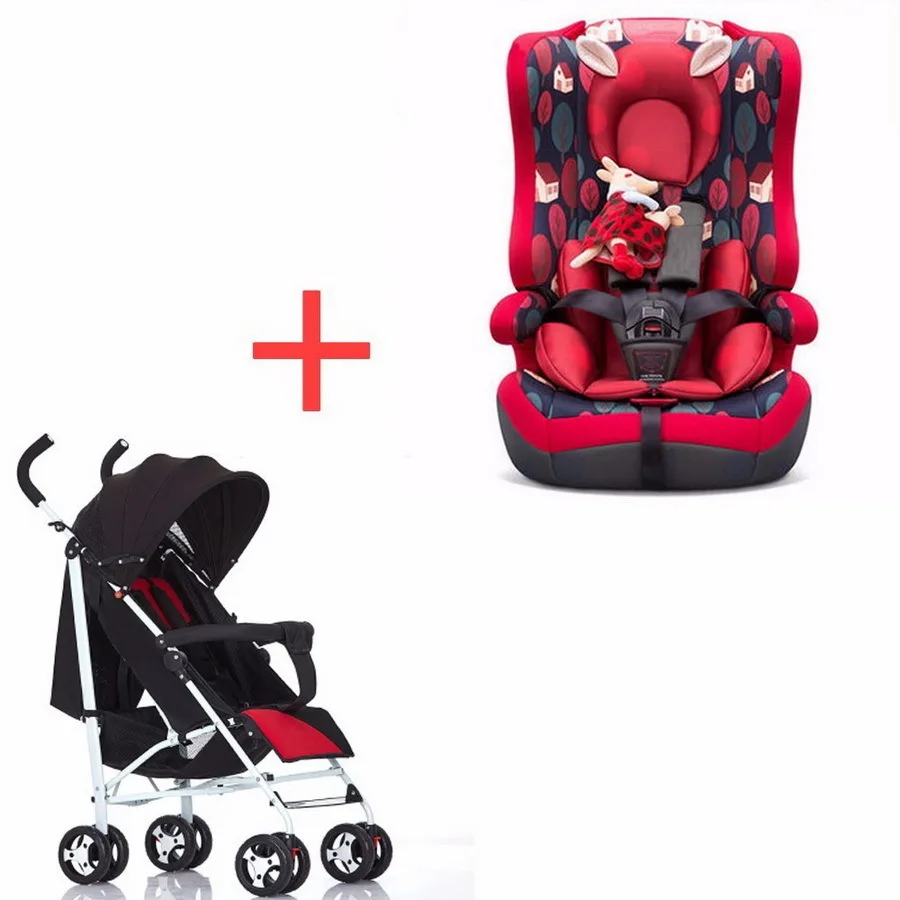 

Free Shipping Baby Child Safety Chair Car 9 months-12 Seat Belt Holder and Stroller Combination MYZ211-