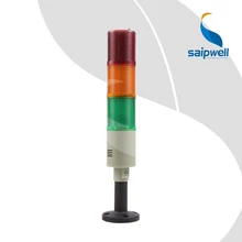 6 Вт 3 слоя Светодиодный промышленный башня сигнальная лампа/высокая производительность лампа ровного света многоуровневые Предупреждение света(LTA506-3T