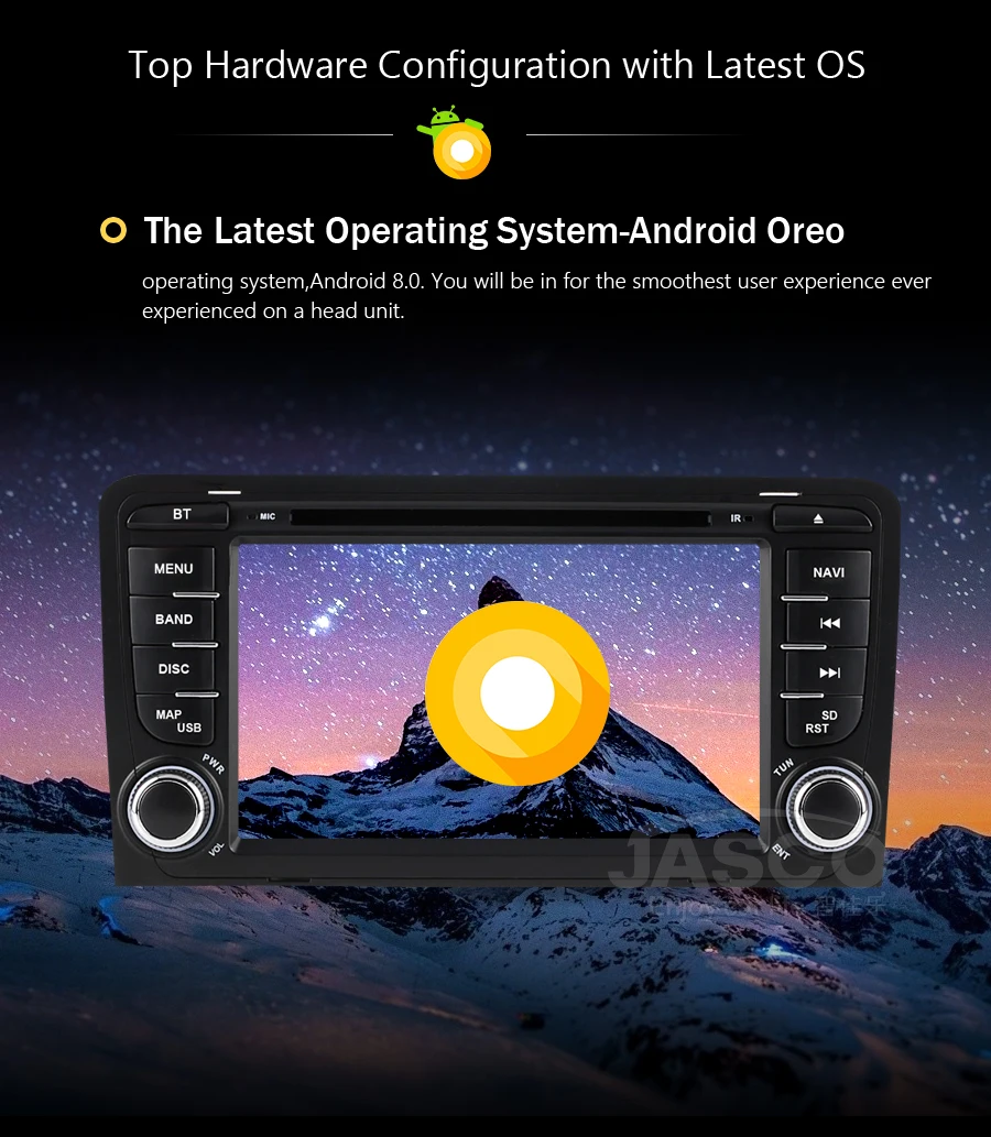 Discount 4G RAM Android 9.0 Car DVD Stereo Multimedia Headunit For Audi/A3/S3  Auto Radio GPS Navigation Video Audio Support OBD2 DVR 4