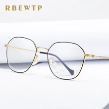 RBEWTP розовое золото анти синий свет блокирующие очки овальная рамка led компьютерные очки для чтения радиационно стойкие игровые очки
