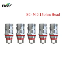 5 шт./10 шт. Eleaf EC-M EC-N 0.15ohm катушки головы EC M EC N сетчатый головной убор для блока управления двигателем атомайзер iJust блока управления двигателем для электронной сигареты электронная