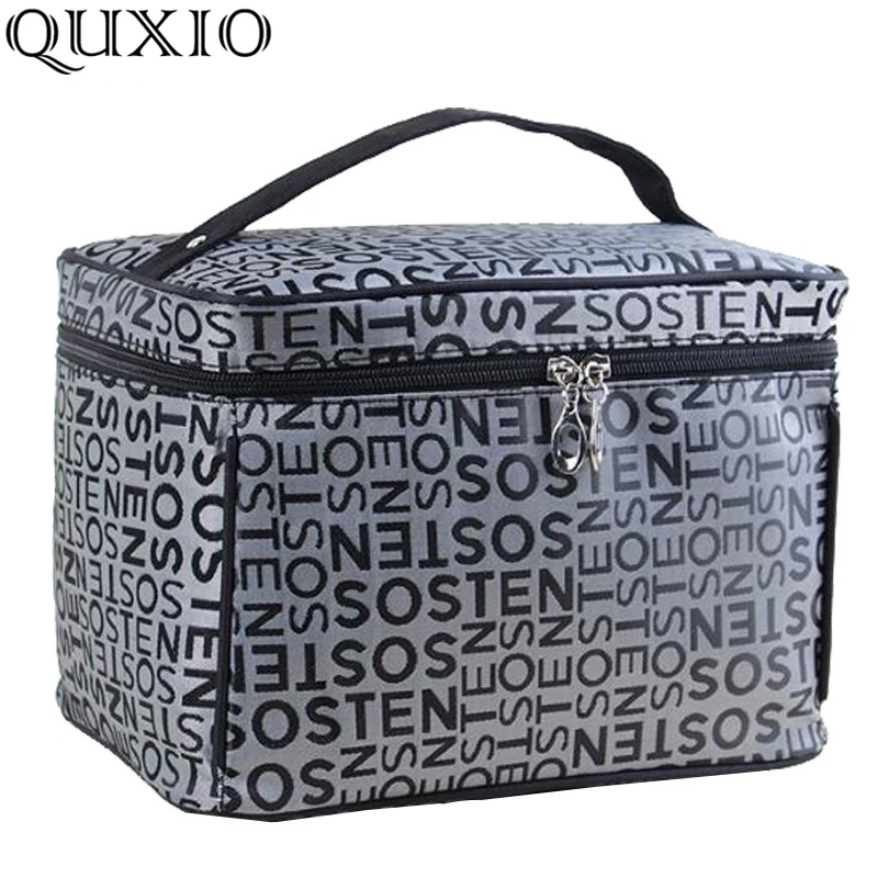 

Extra Large Capacity Woman Cosmetic Bags Big Travel Toiletry Bag Letter Pattern Necessary Organizer Makeup Bag Storage ZL100