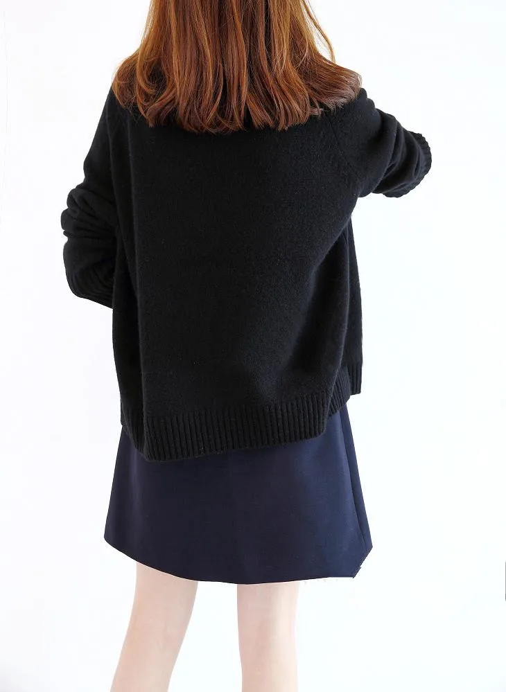Зимний женский свитер, двойной плотный свободный кашемировый свитер с высоким воротом, женский свитер, кашемировый пуловер, свитер