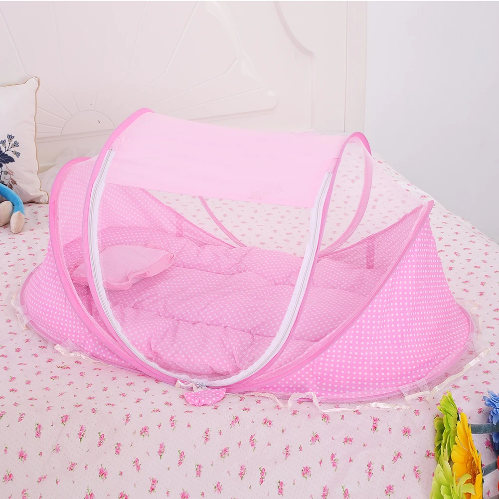 Детское постельное белье кроватки сетки складной детские музыкальные москитные сетки Кровать Матрас Подушка костюм-тройка для 0 до 2 лет дети