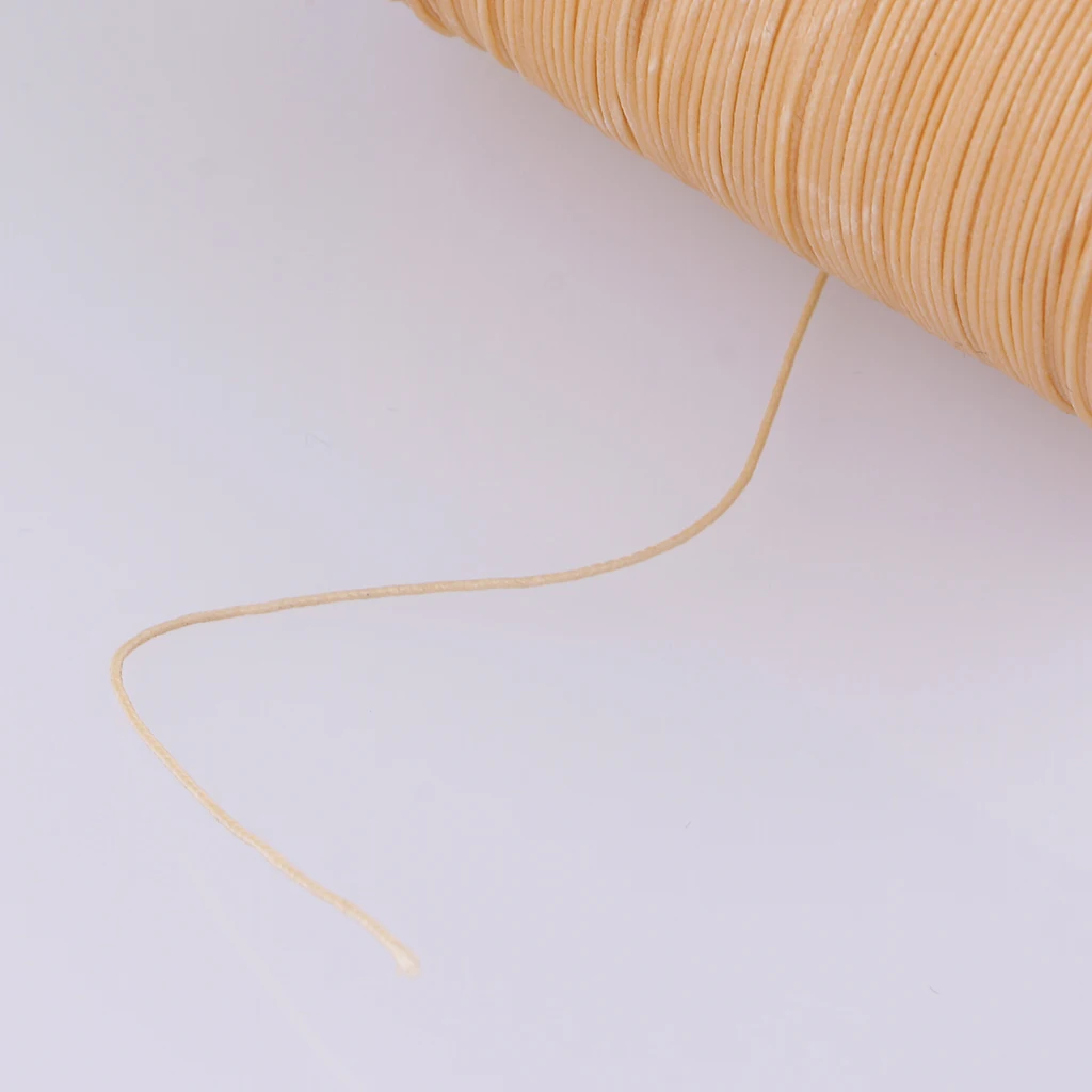 142 Yards 0.5mm Round Polyester Waxed Thread Cord Leather Sewing Hand Stitching Jewelry Craft