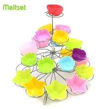 23 чашки в европейском стиле многофункциональный в форме рождественской ёлки кексы ко дню рождения стенд Железный 4 уровня стоячий держатель торта