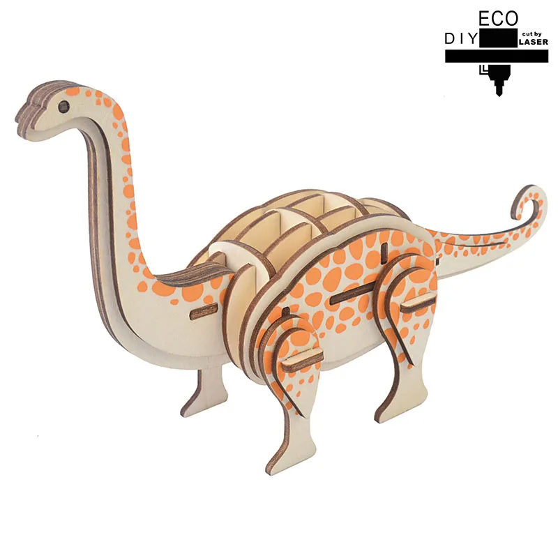 

Dinosaur Model Kids 3D Wood Puzzle Creative Puzzle Games Learning Educational Hobby Toys Gift for Children Adults WP18