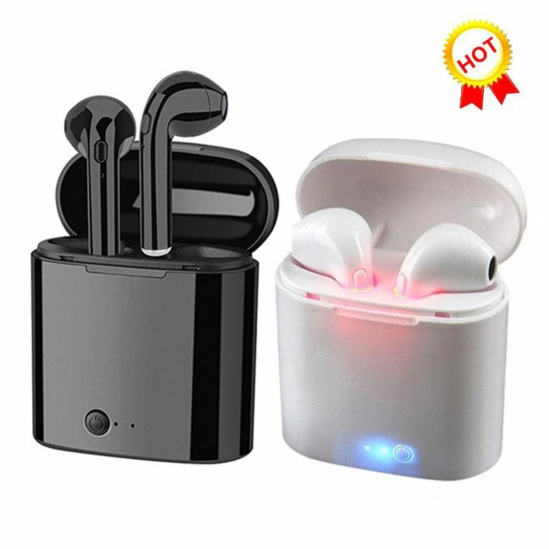 

HOT I7s TWS Wireless Bluetooth Earphones with mini Charge box Headsets Earbuds For Iphone X 6 7 8 plus Samsung Xiaomi Huawei LG