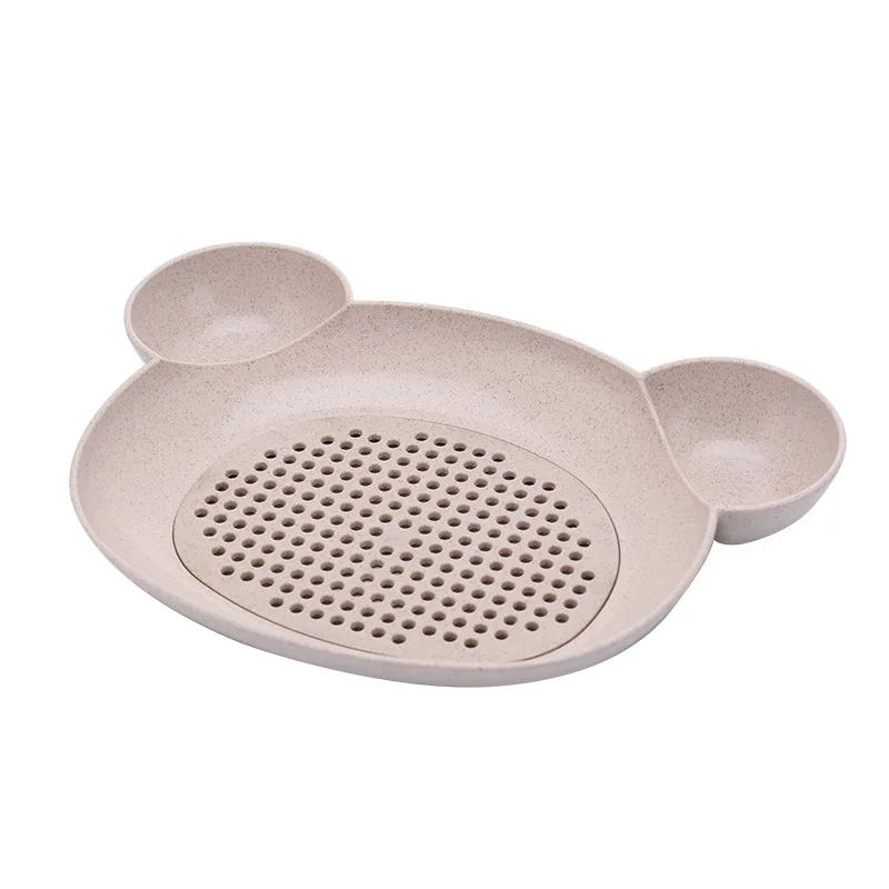 Baby Food Supplement Bowl BPA Free Infant Feeding Sub-grid Tray Set Dishes Toddler Anti-slip Plate Child Eating Tableware MY0023 (10)