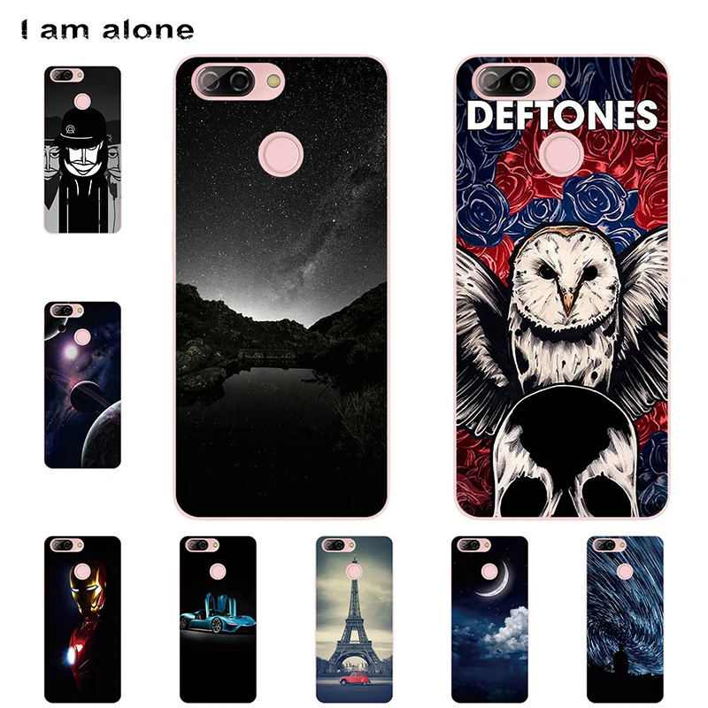 

I am alone Phone Cases For ZTE Blade V9 Vita 5.45 inch Soft TPU Mobile Cartoon Printed For ZTE Blade V9 Vita Bags Free Shipping