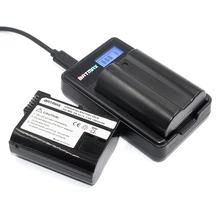 2X EN-EL15 NL EL15 ENEL15 Camera Batterij + LCD USB Oplader voor Nikon D600 D610 D600E D800 D800E D810 D7000 D7100 d750 V1 MH-25