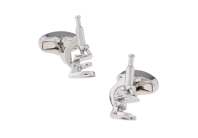 

Men's Cuff Links Tool Silver Microscope Cufflinks for shirt L1638