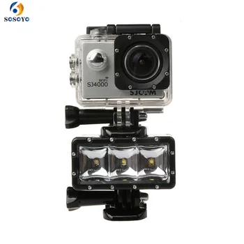 

Waterproof LED Flash Video Light Underwater Diving FlashLight Lamp Mount for GoPro Hero 8 7 6 5 4 3 SJCAM Camera Accessories