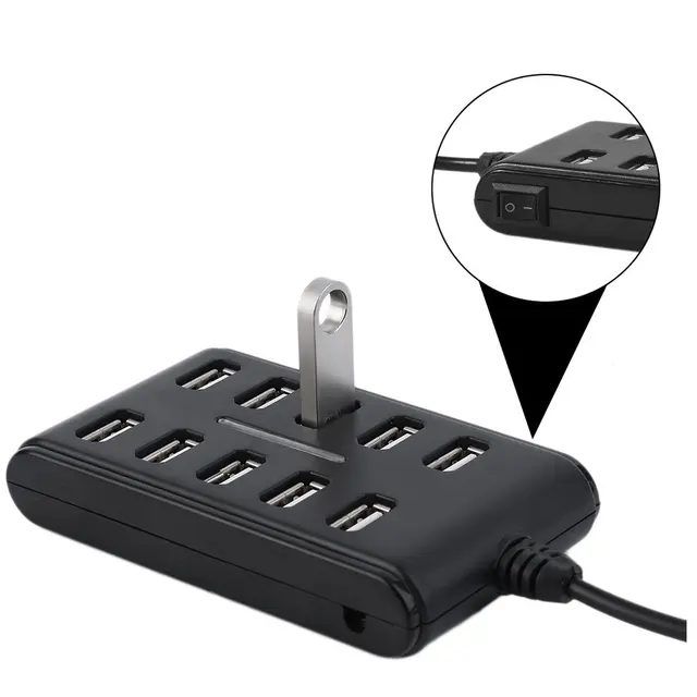 Special Offers 5PCS TF/SD Card Reader USB Splitter USB 2.0 Hub 6 Ports High Speed 480 Mbps for PC Laptop Computer Peripherals Accessories