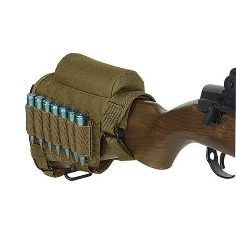 

Canvas Tactical Rifle Cases Cheek Rest Riser Ammo Cartridges Hunting Carrier Pouch Round Cartridge Bag Shell Buttstock Ammo