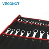 VECONOR-Juego de llaves de trinquete combinación de 22 uds, tamaño de 6-32mm, pulido mate, 72T, cabezal fijo de trinquete y llave de extremo abierto, herramientas de reparación ► Foto 2/6
