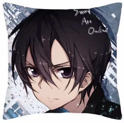 

Top Fashion Luxury Sword Art Online Cartoon Customized Square Pillowcase Cover Zipper Soft Throw Pillow Sham