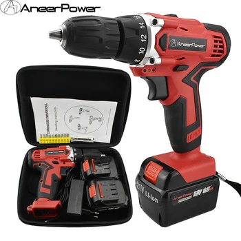 

21V Screwdriver Cordless Electric Drill Eu Plug Electric Batteries Screwdriver Power Tools Mini Drill Electric Screwdriver Drill