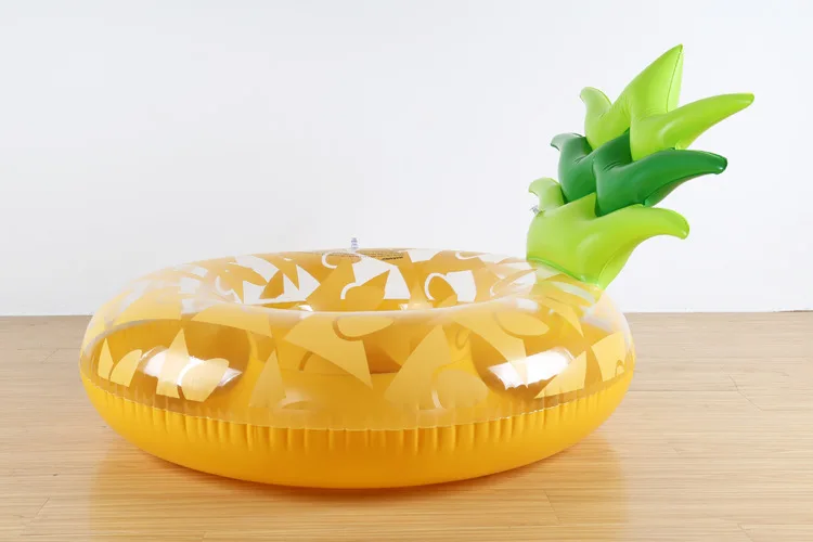 Надувной ананас, плавающий круг для бассейна, плавающий круг для детей и взрослых, плавающий круг, плавающие колеса - Цвет: Pineapple with pad
