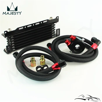 

Universal 7 Row Oil Cooler w/ 262mm Mounting Bracket + Filter Adapter Hose Kit
