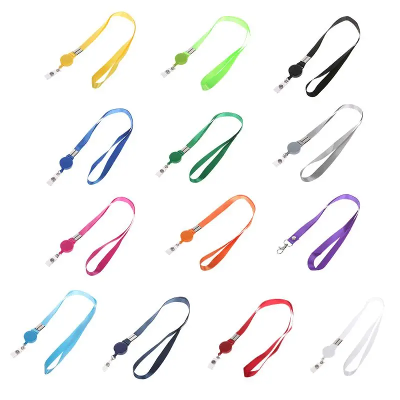 

Retractable Lanyard Neck Strap Badge Holder Credit Card ID Holders Name Card