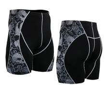 Брендовые мужские облегающие шорты для бега, дышащие эластичные шорты для йоги, бокса, тяжелой атлетики, Короткие Размеры, S-4XL