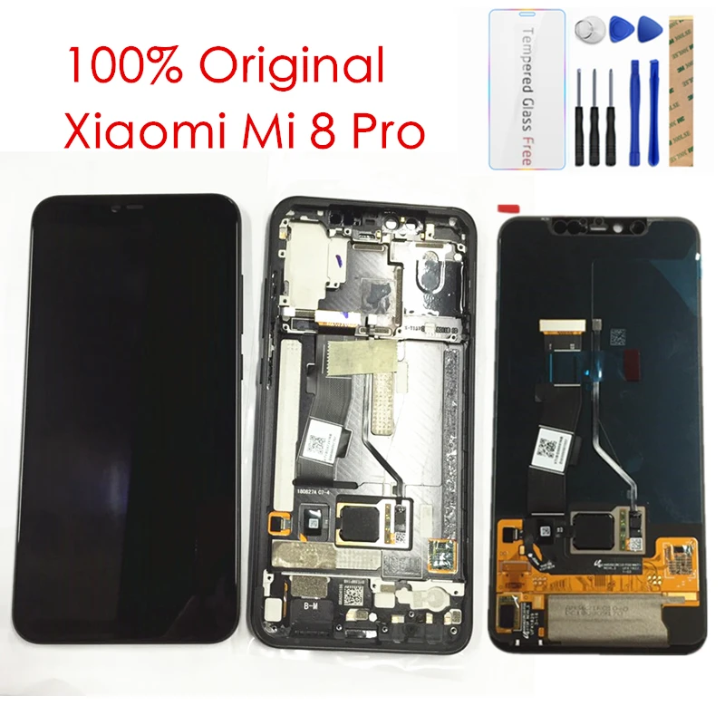 

Original For Xiaomi Mi 8 Pro LCD Display + Frame 10 Touch AMOLED Screen For Xiaomi Mi8 Pro LCD Replacement Repair Spare Parts