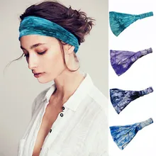 KANCOOCD повязка на голову с завязывающимся узлом, эластичная повязка, для занятий йогой, спортивный женский тюрбан, трендовые однотонные аксессуары, 1 шт