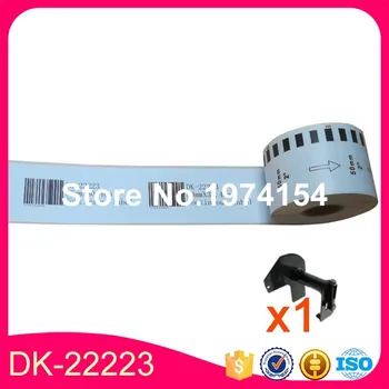 

3 Refill Rolls Generic DK-22223 Label 50mm*30.48M Continuous Compatible for Brother Label Printer White Color DK-2223 DK22223