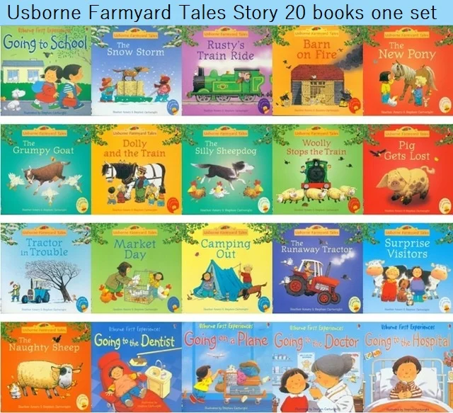 Random choose 5pcs/set 15x15cm Usborne Best Picture Books Children Baby famous Story English Farmyard Tales Series Farm story Random choose 5pcs/set 15x15cm Usborne Best Picture Books Children Baby famous Story English Farmyard Tales Series Farm story