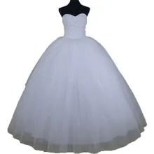 Wejanedress Customized White Tulle cheap wedding dresses made in china Bling Crystal Long wedding dress 2017 ball gown bridal