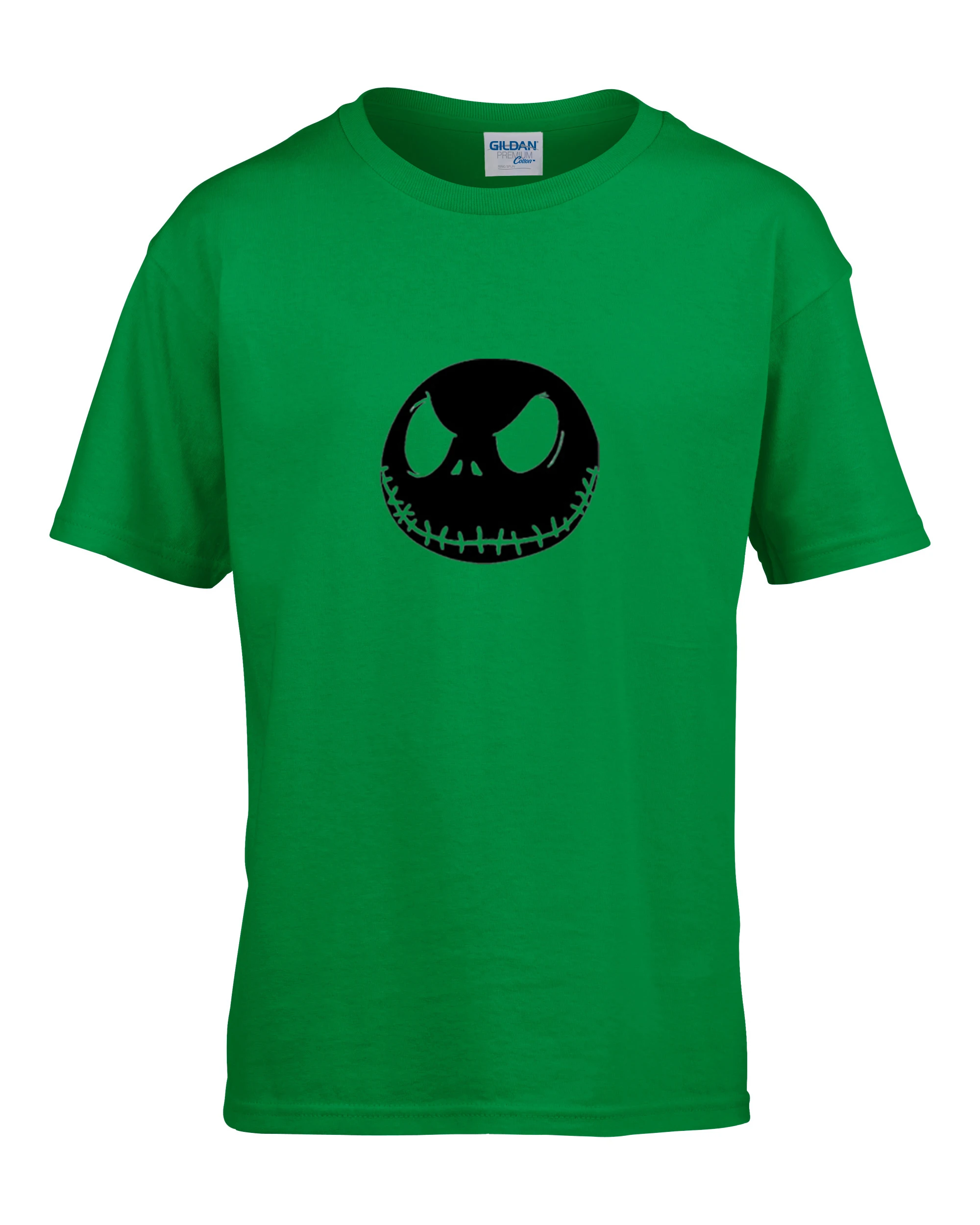Новинка года; модная летняя детская футболка с принтом «Кошмар перед Рождеством»; брендовая одежда с изображением Джека Скеллингтона; Детская уличная одежда; топы; футболки - Цвет: green