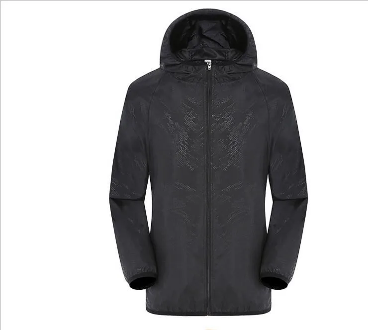 BACHASH для мужчин женщин быстросохнущая куртки Новинка года ветрозащитный Защита от солнца УФ пальто открытый спортивная куртк - Цвет: black