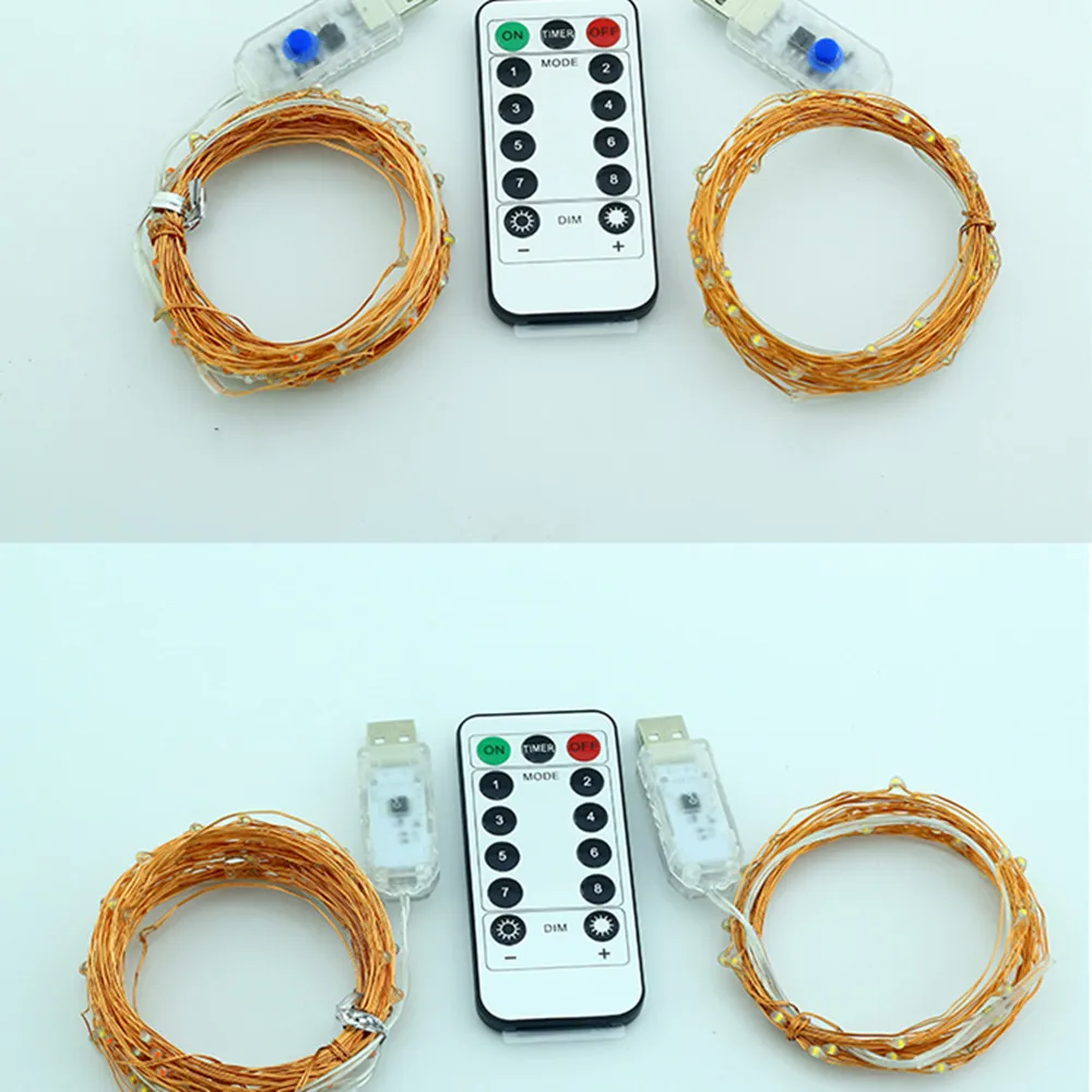 LED string lights outdoor christmas fairy lights +adapter (11)