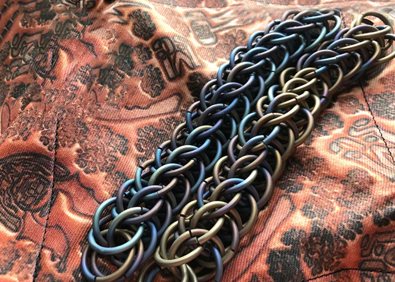 Cadeia de Titânio Liga de Titânio Pingente de Metal Acessórios ao ar Pure Hand-made Chaveiro Cadeia Decoração Faça Você Mesmo Livre Edc Bolso Ferramenta 1 pc 6 Liga de Titânio Chaveiro Cadeia Pingente de