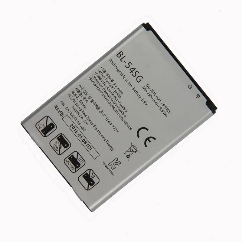 Оригинальный BL 54SG Аккумулятор для LG G2 F320 F340L H522Y 2610mAh F260 D728 D729 H778 H779 D722 lg90