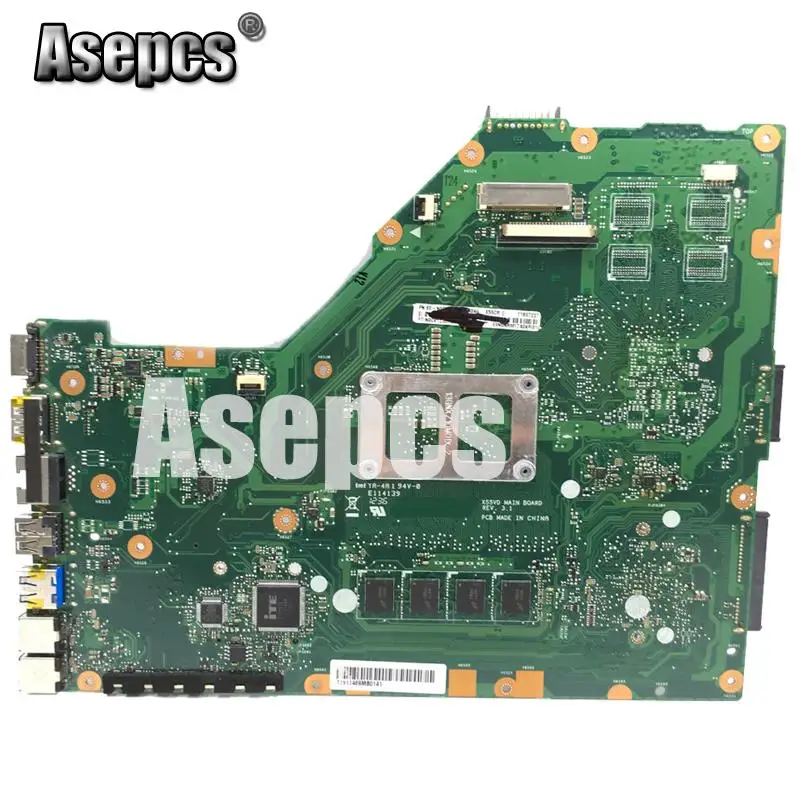 Asepcs X55CR материнская плата для ноутбука For Asus X55VD X55V Teste Оригинал 4g RAM I3