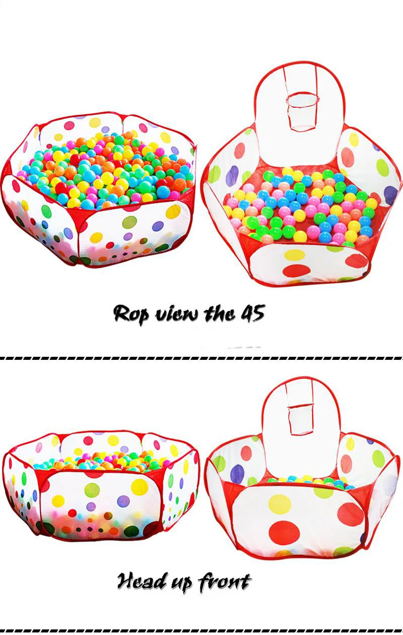 0,9 м игрушка Игровая палатка игровой домик мяч бассейн ямы с корзиной портативный складной Крытый/Открытый игрушки для детей
