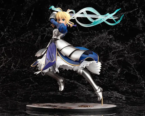 

HKXZM Anime 25CM Fate Stay Night Saber Lily Excalibur PVC Figure Game Figure Collectible Toy Brinquedos Model
