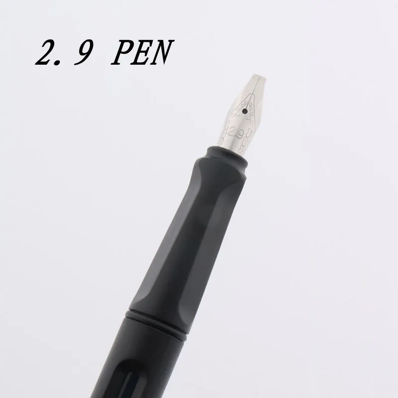 2.9 pen Жирный Утконос Готический параллельный художественный цветок боди арт плоский наконечник винил арабский матовый черный Студенческая авторучка - Цвет: 2.9 pen