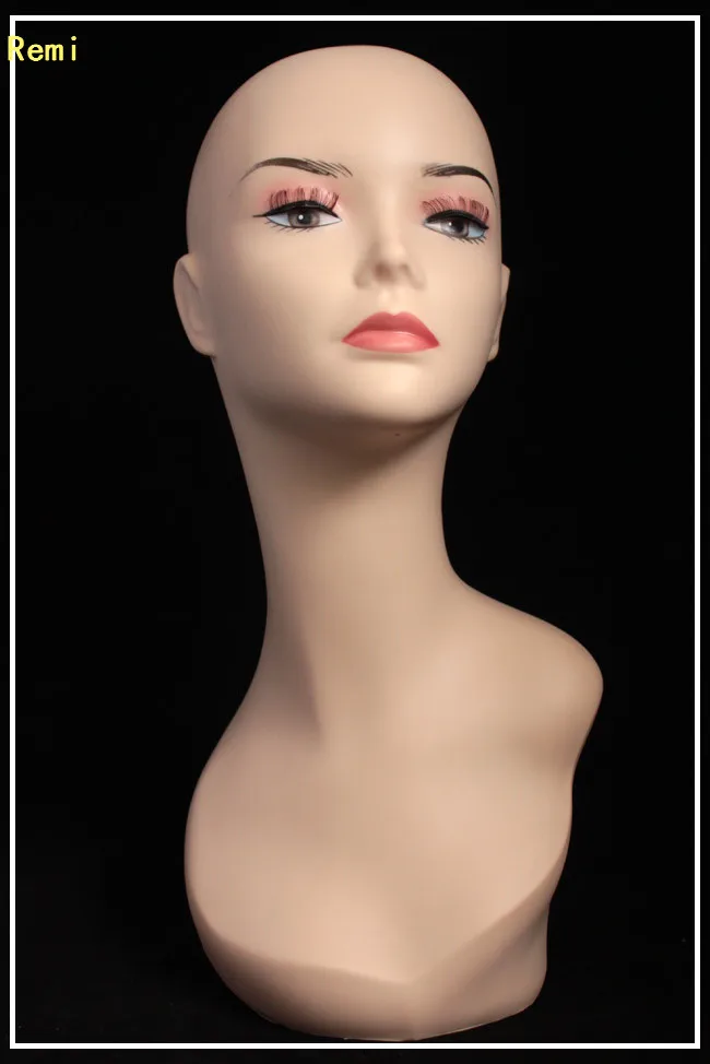 HOT SALE!High quality Realistic Plastic female mannequin dummy head